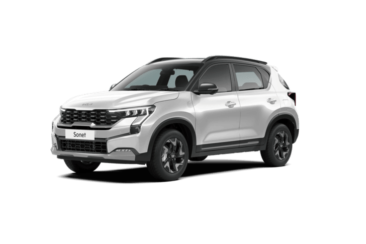 Kia Sonet Color Aurora Black Pearl   Glacier White Pearl (dual Tone)